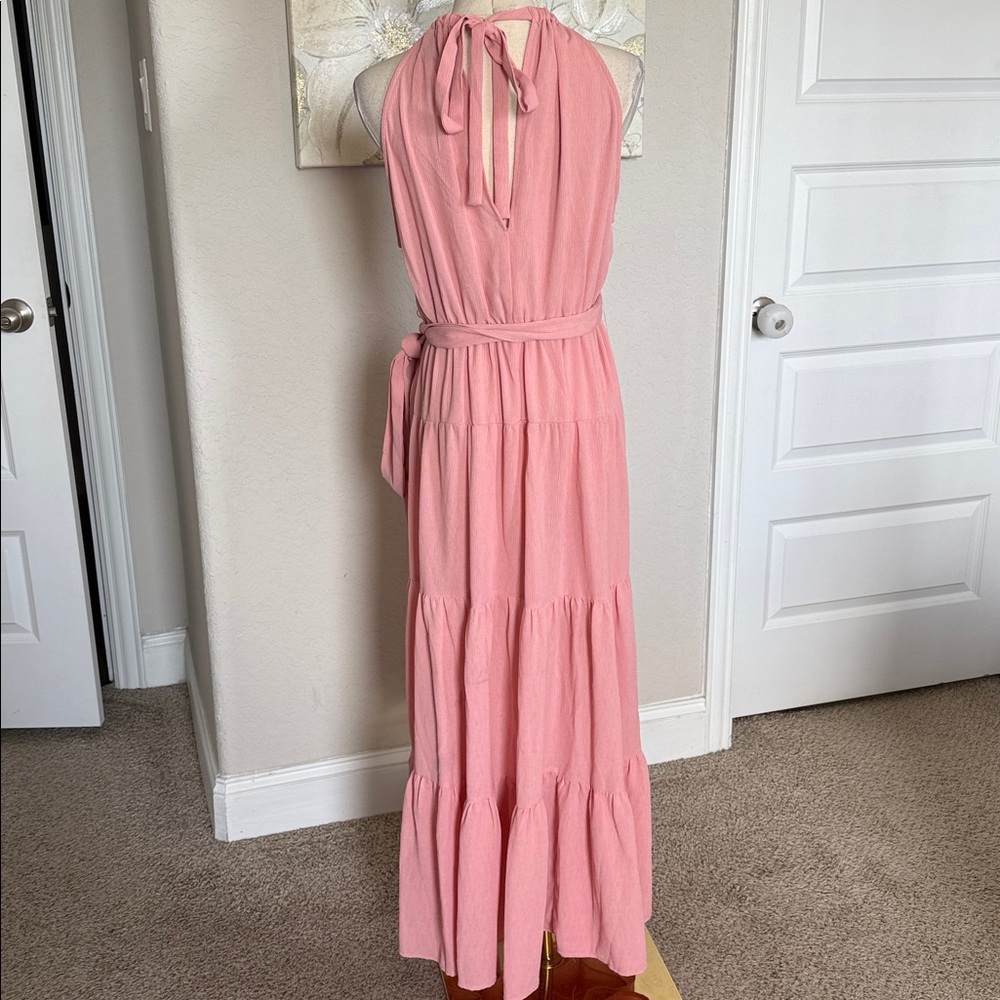 Forever 21 pink Maxi dress Sz Large - Picture 10 of 13